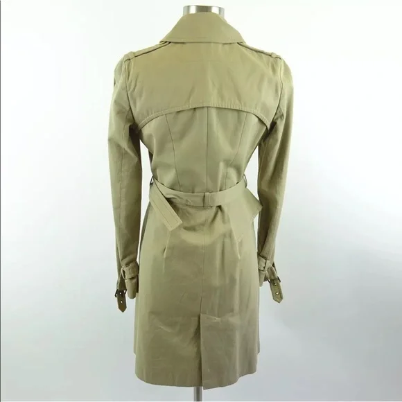 Givenchy Beige Belted Trench Coat Size 36 Kim Kardashian